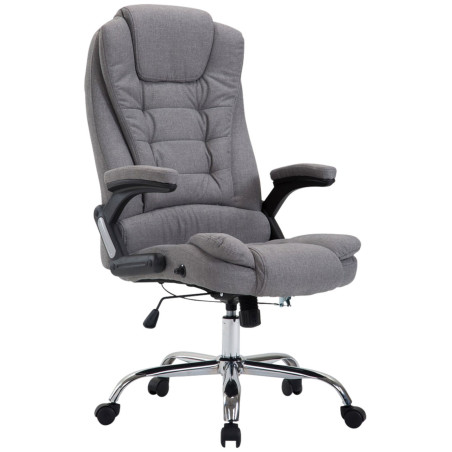 Fauteuil de bureau Thor en tissu gris