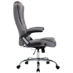 Chaise de bureau Thor, tissu gris