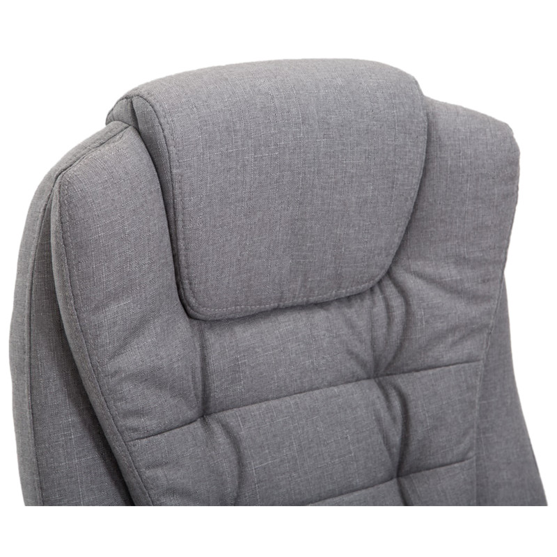 Fauteuil de bureau Thor en tissu gris