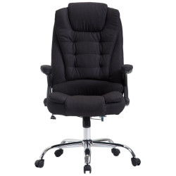 Fauteuil de bureau Thor en tissu noir