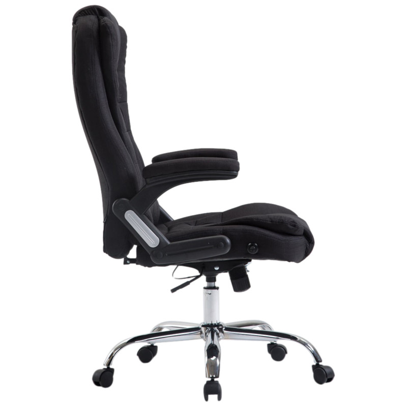 Fauteuil de bureau Thor en tissu noir