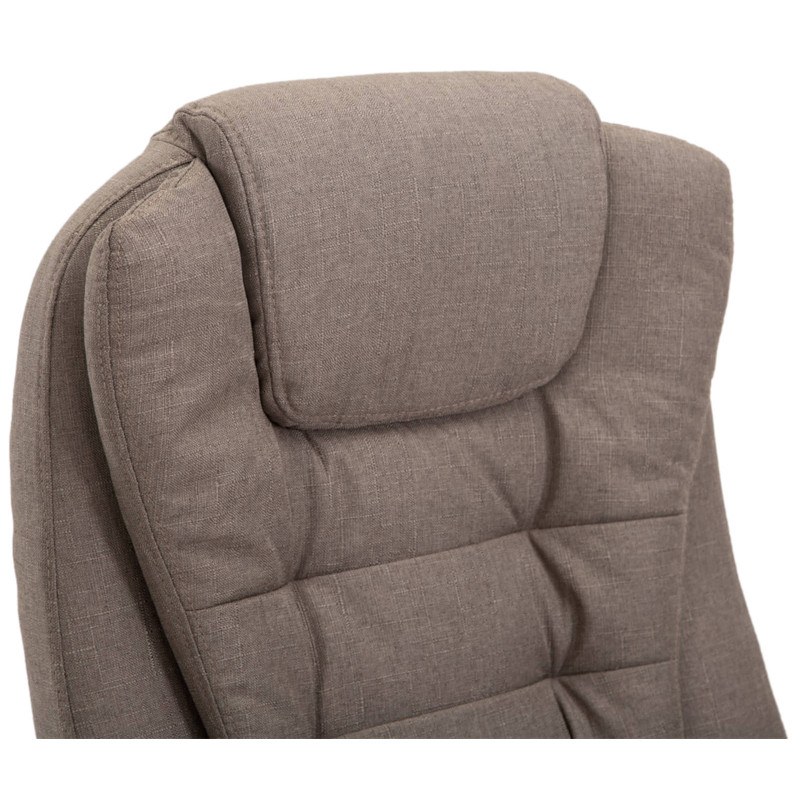 Chaise de bureau Thor, tissu taupe