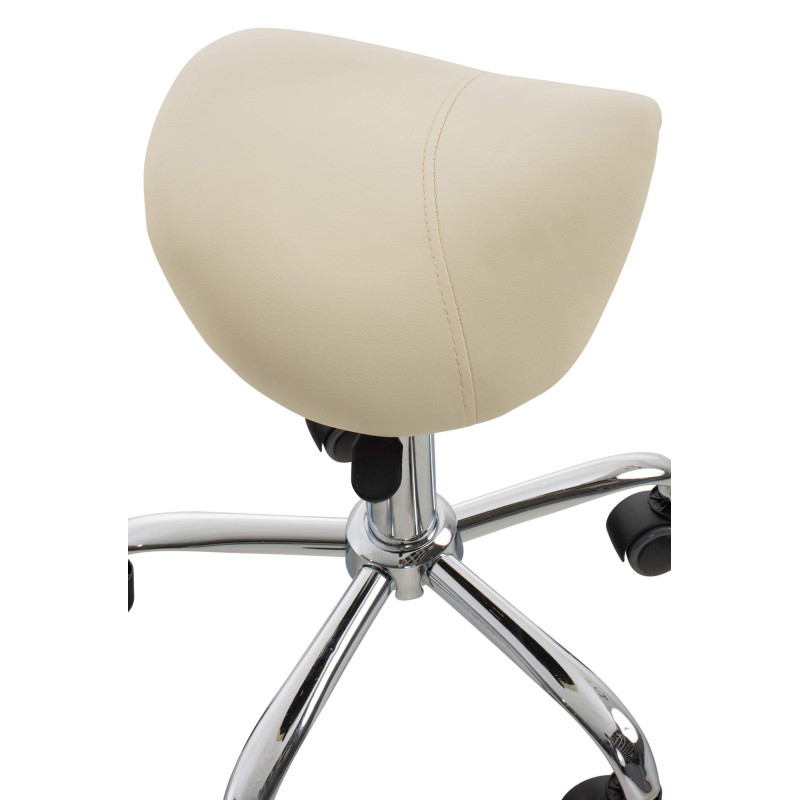 Tabouret de travail crème Reno