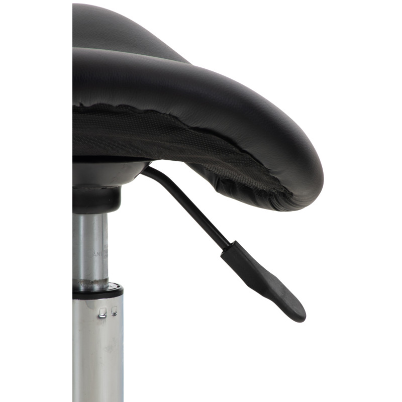 Tabouret de travail noir Reno