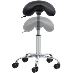 Taburete Con Ruedas Reno Negro