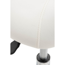 Taburete Con Ruedas Reno Blanco