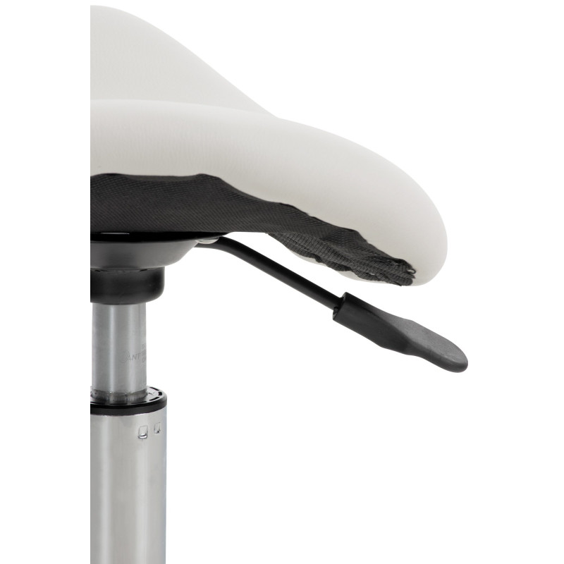 Taburete Con Ruedas Reno Blanco