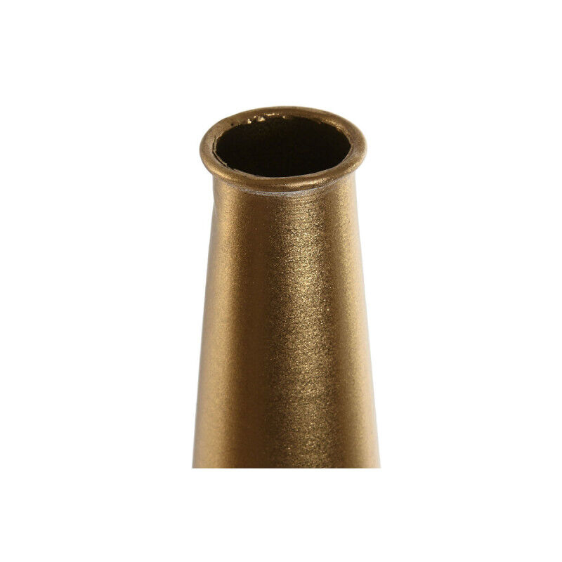 Vase Home ESPRIT Blanc Doré Métal Moderne 14,5 X 14,5 X 82 cm