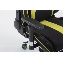 Silla Racing XL LIMIT V2 en Tela con/sin reposapiés Negro/verde,Con reposapiés