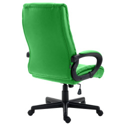 Fauteuil de bureau XL Sparta en cuir artificiel vert