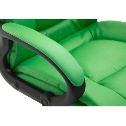 Fauteuil de bureau XL Sparta en cuir artificiel vert
