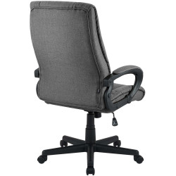 Fauteuil de bureau XL Sparta en tissu gris fonc?