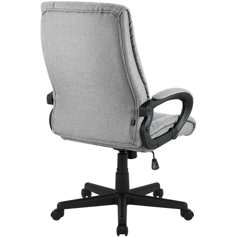 Fauteuil de bureau XL Sparta tissu gris