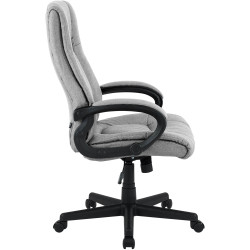 Fauteuil de bureau XL Sparta tissu gris
