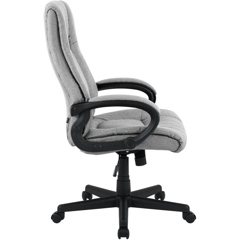 Fauteuil de bureau XL Sparta tissu gris