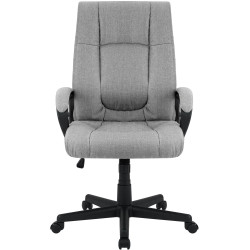 Fauteuil de bureau XL Sparta tissu gris
