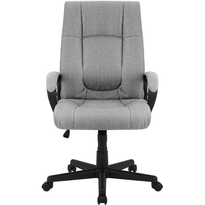 Fauteuil de bureau XL Sparta tissu gris