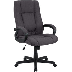 Fauteuil de bureau XL Sparta tissu noir