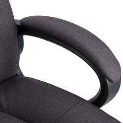 Fauteuil de bureau XL Sparta tissu noir