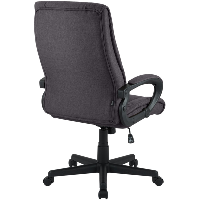 Fauteuil de bureau XL Sparta tissu noir