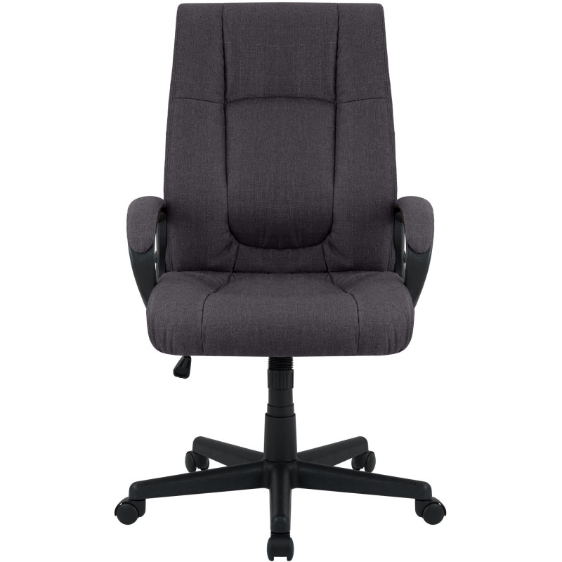 Fauteuil de bureau XL Sparta tissu noir