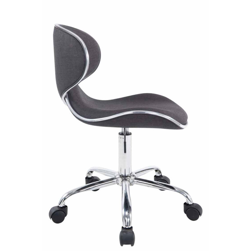 Tabouret de travail Las Vegas V2 tissu gris foncé