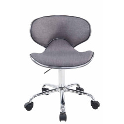 Tabouret de travail Las Vegas V2, tissu gris