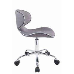 Tabouret de travail Las Vegas V2 en tissu gris