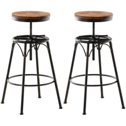 Set di 2 sgabelli da bar Beam in bronzo