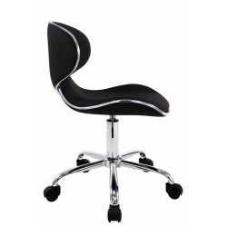 Tabouret de travail Las Vegas V2 en tissu noir