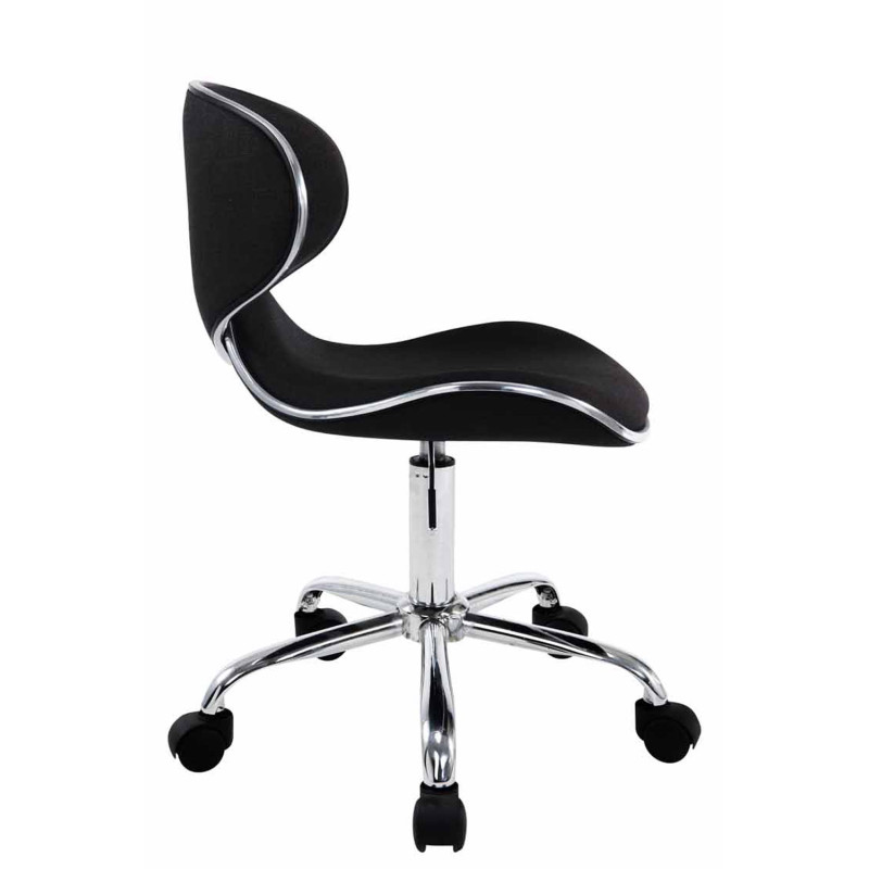 Tabouret de travail Las Vegas V2 en tissu noir