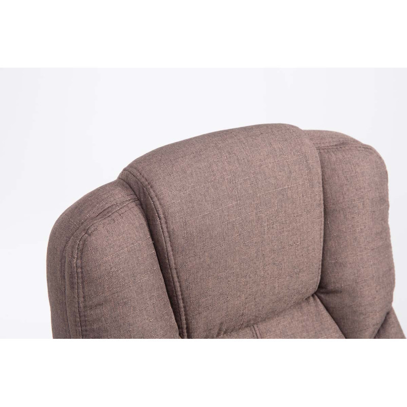 Fauteuil de bureau BIG Xanthos tissu V2 marron