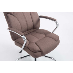 Fauteuil de bureau BIG Xanthos tissu V2 marron