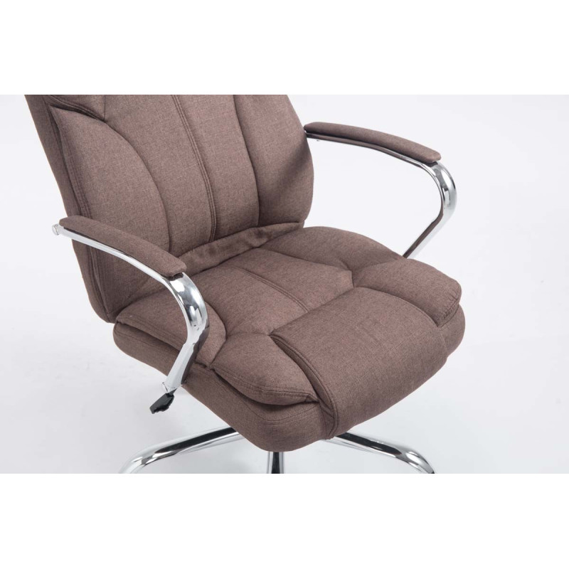 Fauteuil de bureau BIG Xanthos tissu V2 marron