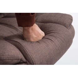 Fauteuil de bureau BIG Xanthos tissu V2 marron