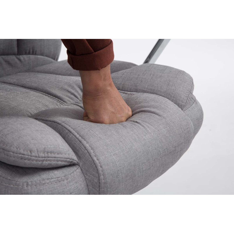 Fauteuil de bureau BIG Xanthos tissu V2 gris