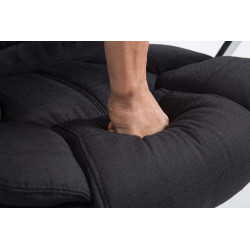 Fauteuil de bureau BIG Xanthos tissu V2 noir