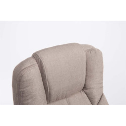 Fauteuil de bureau BIG Xanthos tissu V2 taupe