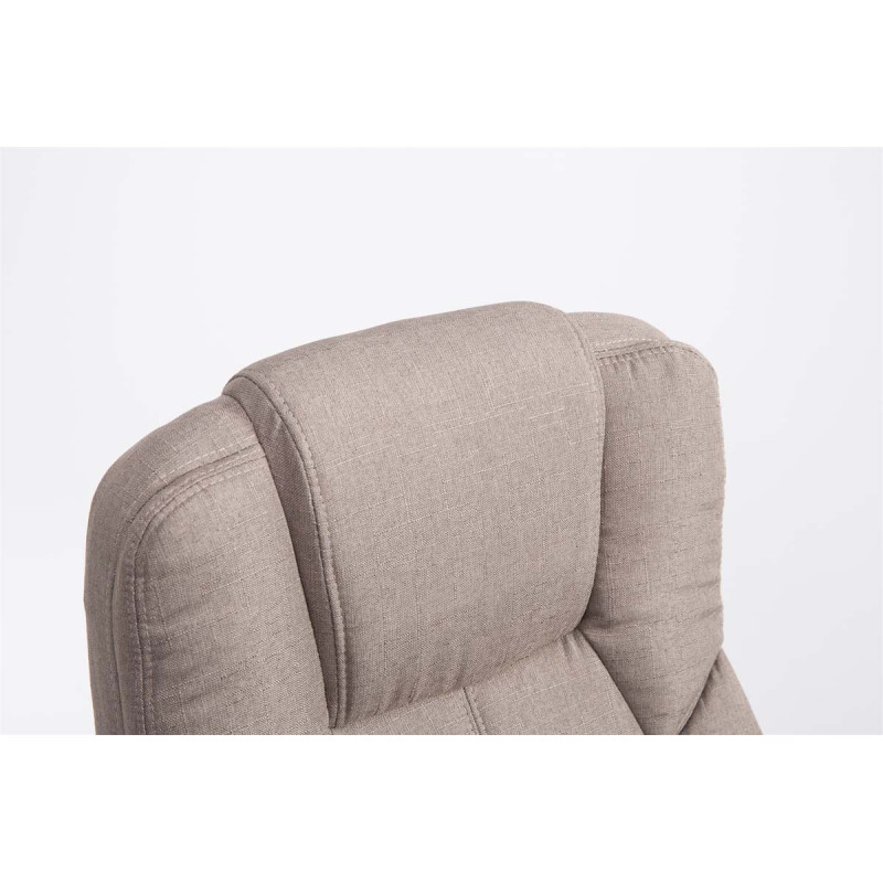 Fauteuil de bureau BIG Xanthos tissu V2 taupe