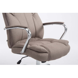 Fauteuil de bureau BIG Xanthos tissu V2 taupe
