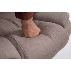 Tabouret de bar Panama W, tissu bleu