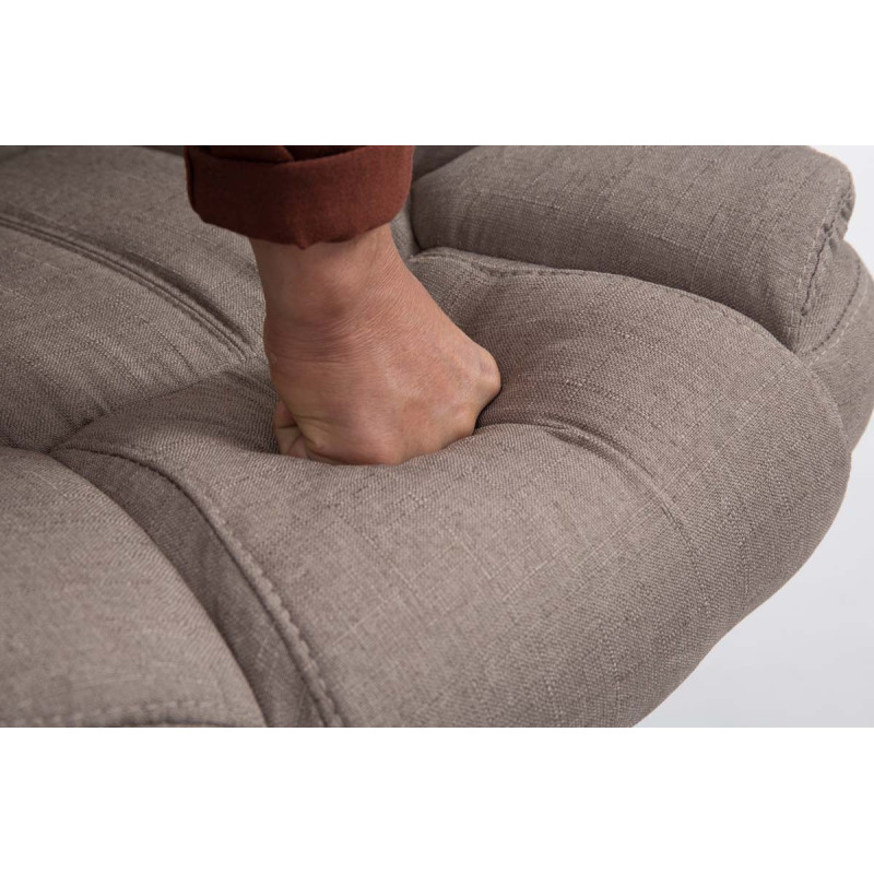 Fauteuil de bureau BIG Xanthos tissu V2 taupe