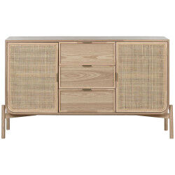 Buffet Home ESPRIT Rotin Sapin 136 x 38 x 80 cm