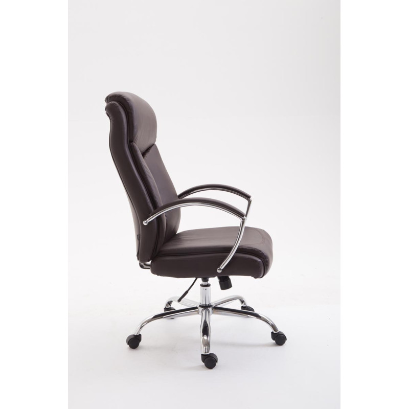 Sedia ufficio VAUD XL in similpelle marrone