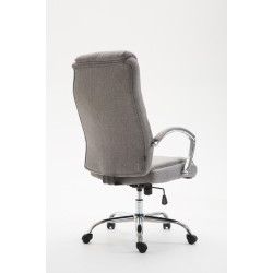 Fauteuil de bureau Vaud tissu gris