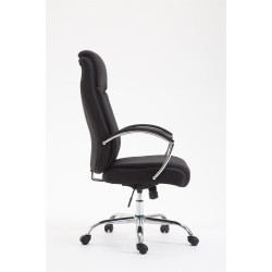 Fauteuil de bureau Vaud tissu noir