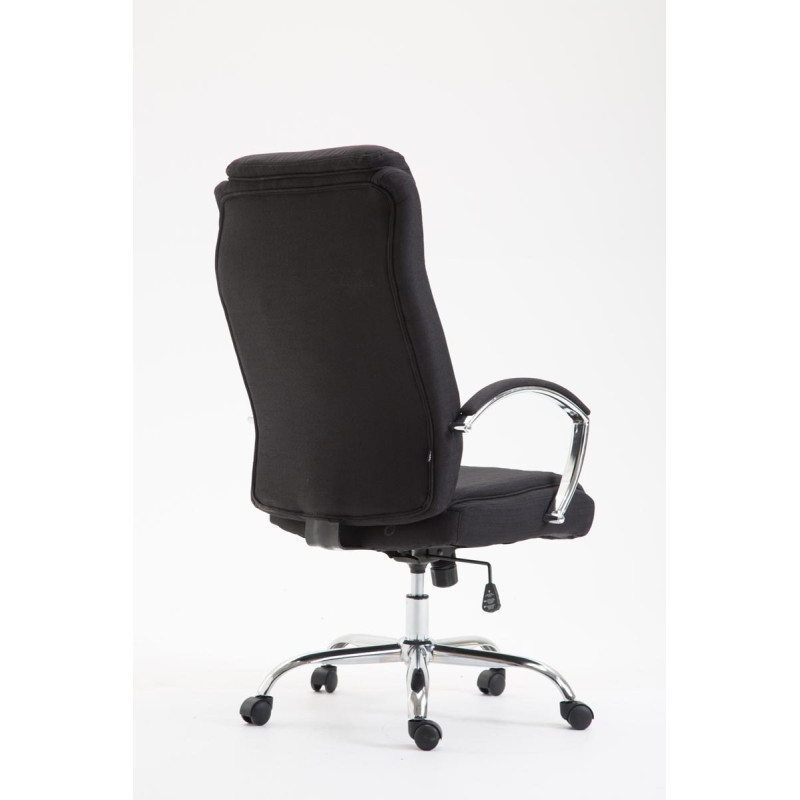 Fauteuil de bureau Vaud tissu noir