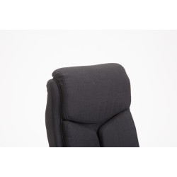 Fauteuil de bureau Vaud tissu noir