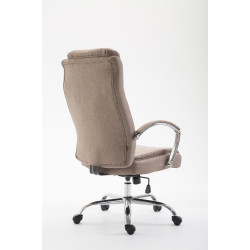 Fauteuil de bureau Vaud tissu taupe