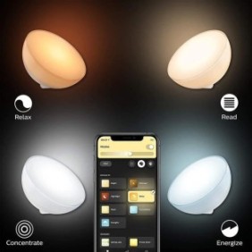 Philips Hue Go Lampe portable connectée White and Color Compatible Bluetooth, fonctionne avec Alexa, Google et Apple Homekit